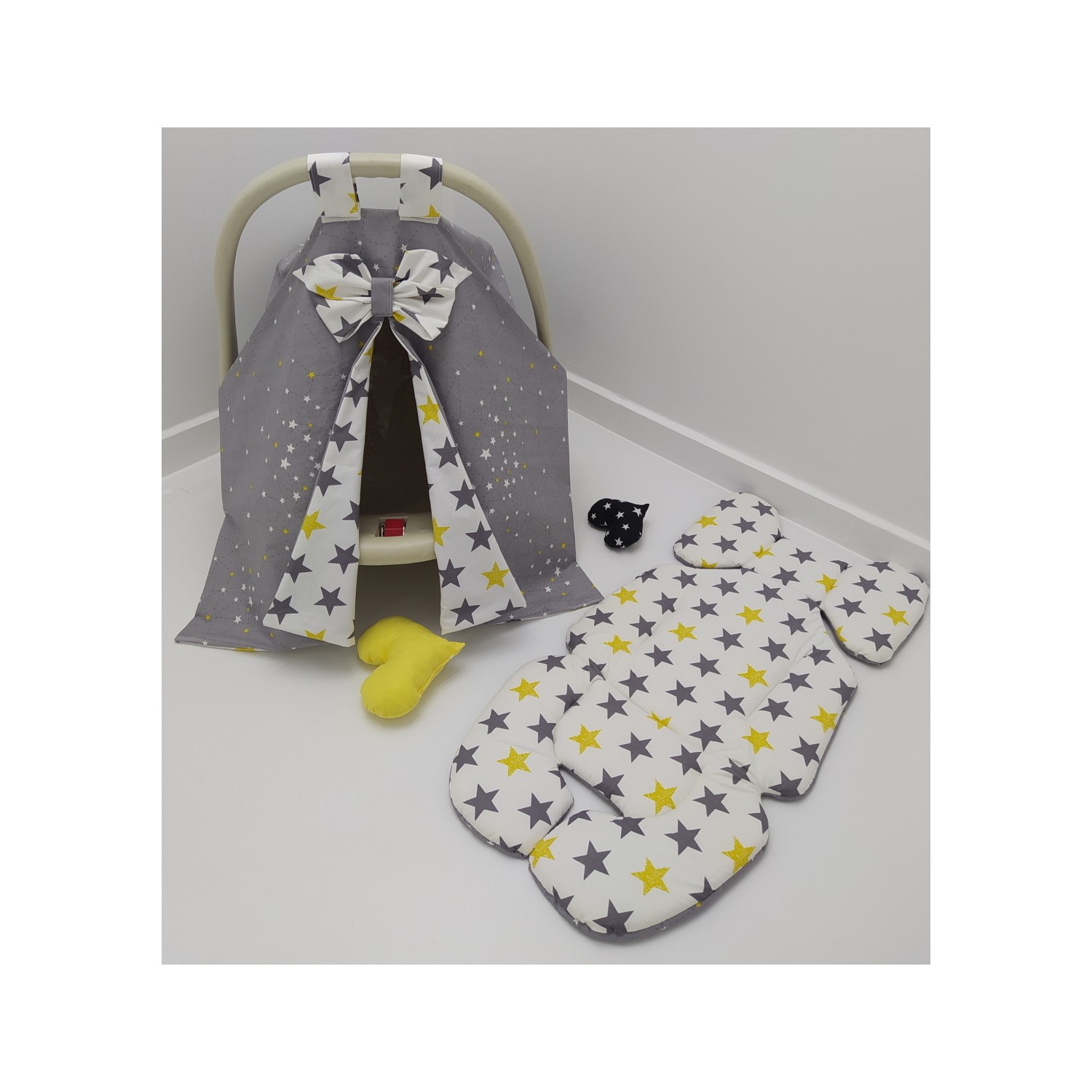 Bebek ve Bebek Puset Örtüsü ve Minderi Gri Samanyolu Fiyatı