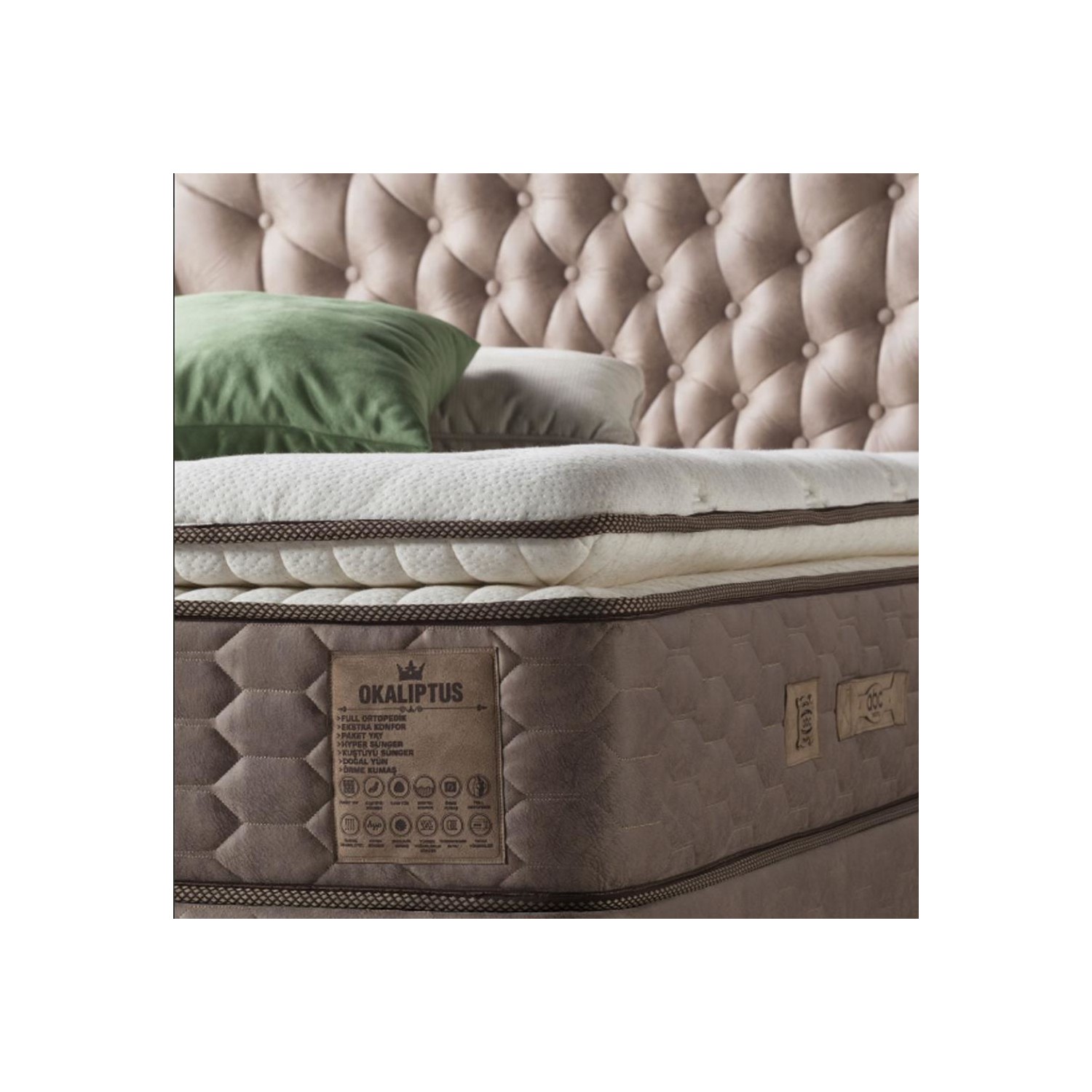 Abc Bedding Ocaliptus Paket Yaylı Tam Ortopedik Yatak Fiyatı
