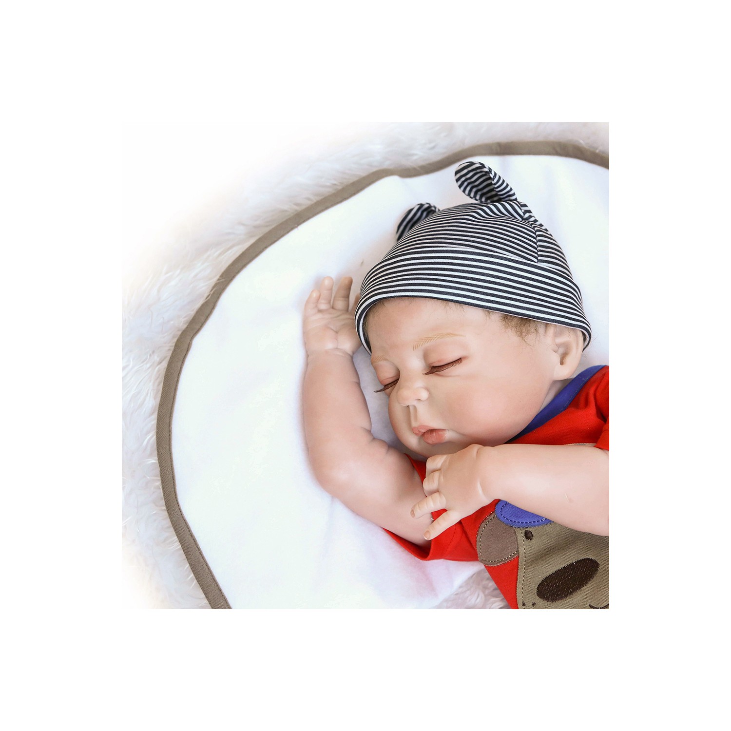 Npk 22 Inç Kız Yumuşak Vücut Silikon Gerçekçi Bebek Bebek