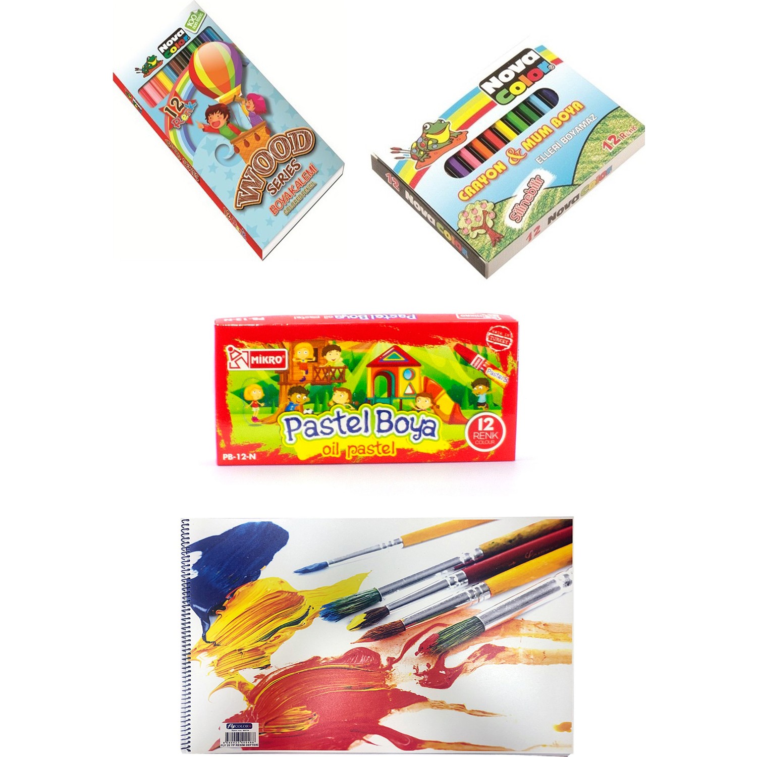 nova color 12 li mum boya nova color kuru boya mikro fiyati