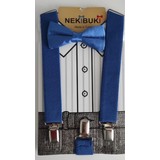 Nekibuki Erkek Çocuk Pantolon Askısı ve Papyon Takımı