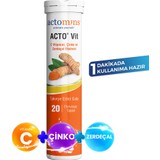 Acto Vit C Vitamini, Çinko ve Zerdeçal Ekstresi 20 Efervesan Tablet