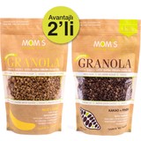 Mom's Natural Foods Ikili Granola Muz Ceviz 360 gr + Kakao Fındık 360 gr
