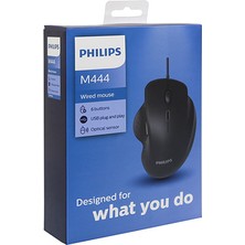 Philips SPK7444 USB Siyah 6 Tuşlu 3200DPI Optik Mouse Gaming Mouse