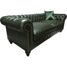 3A Mobilya Hakiki Deri Sheffield Kanepe Koltuk