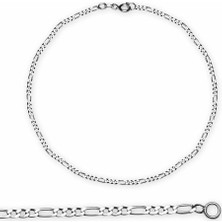 Takılingo 925 Ayar Gümüş 55 cm 60 Mikron Figaro Erkek Zincir Kolye