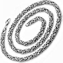 Takılingo Kral Zinciri Kolye 925 Ayar Gümüş 55 cm 32 gr