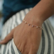 By Golden House Safirli Yıldız Bileklik