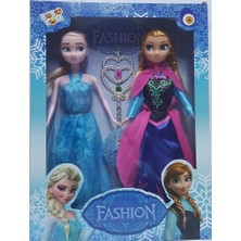 Bobo Toys Frozen Elsa ve Anna Oyuncak Bebek 2'li 30 cm