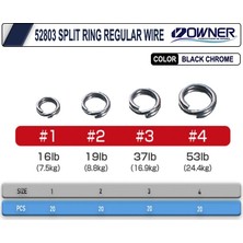 Owner 52803 Split Ring Halka Size:2 20'li Paket