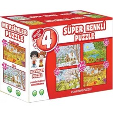 Dıytoy Mevsimler Süper Renkli Puzzle