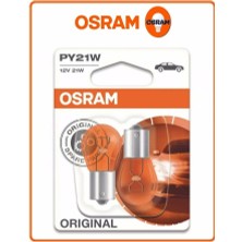 Osram 93 Sinyal Sarı Turuncu Amber 2'li Takım 7507 PY21W 12V 21W