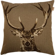 Belıeve Geyik Kafası Goblen Kırlent 45 x 45 cm