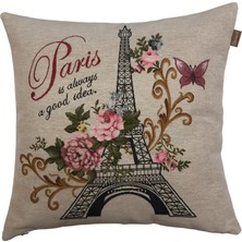 Belıeve Paris Goblen Kırlent 45 x 45 cm