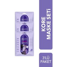 Jigott Lüks Kore Maske Seti Collagen 3'lü Paket