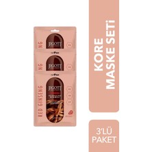 Jigott Lüks Kore Maske Seti Red Ginseng 3'lü Paket