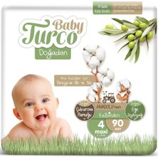 Baby Turco Doğadan 4 Numara Maxi 8-14 kg 90 'li