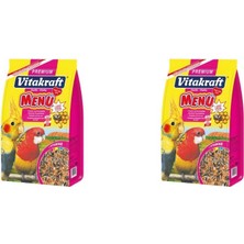 Vitakraft Premium Menü Jod Vital Paraket Yemi 1000 gr 2 Adet Doğal İçeriklerle Zenginleştirilmiş