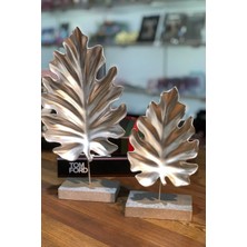 Fulltrend Modern Gümüş 2'li Çınar Yaprak