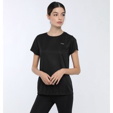 Kinetix Basic Pes C Neck Siyah Kadın T-Shirt