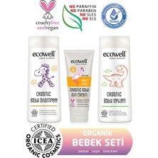 Ecowell Organik Bebek Bakım Seti ( 3 Ürün)