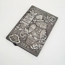 Delta Hediyelik Deri Defter 3D Kabartmalı