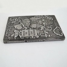 Delta Hediyelik Deri Defter 3D Kabartmalı