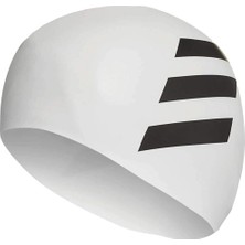 adidas 3 Stripes Swim Cap Bone