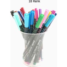 Caretta Softliner 0.4mm 18 Renk Bardaklı Set