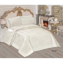 Prestij-sultan Prestij Sultan Çeyizlik Pike Takımı  Krem