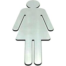 Se-Dizayn Wc Tuvalet Tabelası Bay Bayan Takım (2 Adet),10 cm x 12 cm