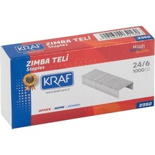 Kraf 235G Zımba Teli No: 24/6 Beyaz 10'lu Paket 1.000'LI Kutu 10.000 Adet