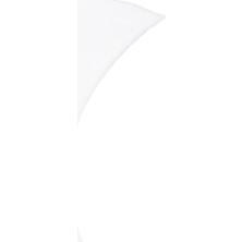 My Home Yumuşak Yıkanabilir Ay Şekilli Beyaz Post Halı