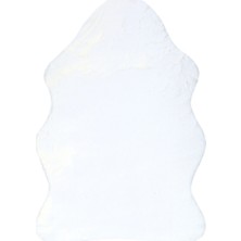 My Home Yumuşak Yıkanabilir Beyaz Kuzu Post Halı