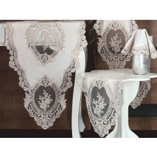 Çeyiz Diyarı Kösem Kadife Salon Takımı 5 Parça