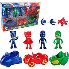 Hepsilazım Pjmasks Pjmaskeliler 4 Figür 3 Araba 4 Aparatli Set Oyuncak