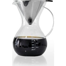 Epinox 1000 ml Çelik Filtreli *chemex Kahve Demleme Sürahisi-Karaf (Pour Over Dripper Coffee Server)