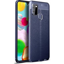 Kilifone - Galaxy A21S - Kılıf Deri Görünümlü Auto Focus Karbon Niss Silikon Kapak