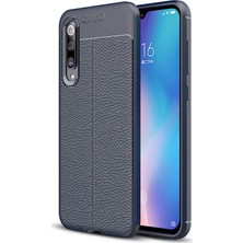 Kilifone - Xiaomi Mi 9 - Kılıf Deri Görünümlü Auto Focus Karbon Niss Silikon Kapak