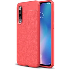 Kilifone - Xiaomi Mi 9 - Kılıf Deri Görünümlü Auto Focus Karbon Niss Silikon Kapak