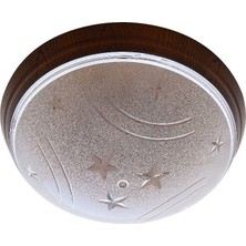 Horoz 15W E27 Duy Yıldızlı Ufo Armatür Ceviz