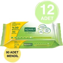 Komili Islak Temiz Havlusu 60'lı x 12