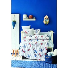 Karaca Home Airship Mavi Cotton Bebek Uyku Seti