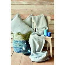 Karaca Home Charm Bold Mavi Çift Kişilik Yatak Örtüsü Set