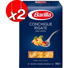Barilla Mini Midye/ Conchiglie Rigate Sade Makarna 500 gr