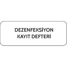 Gülşen Kırtasiye Dezenfeksiyon Kayıt Defteri