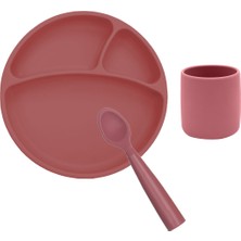 Oioi Silikon Beslenme Seti Bordo