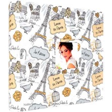 Nobbystar 200'LÜK 10x15 Cm. Pencereli Deri Beyaz Deseni Memory Fotoğraf Albümü