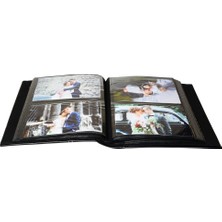 Nobbystar 200'LÜK 10x15cm Çerçeveli Deri Siyah Fotoğraf Albümü