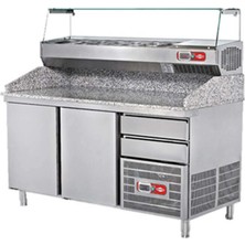 Empero Emp.210.80.02 Granit Tablalı Hamur Hazırlık Buzdolabı (3 Kapılı)